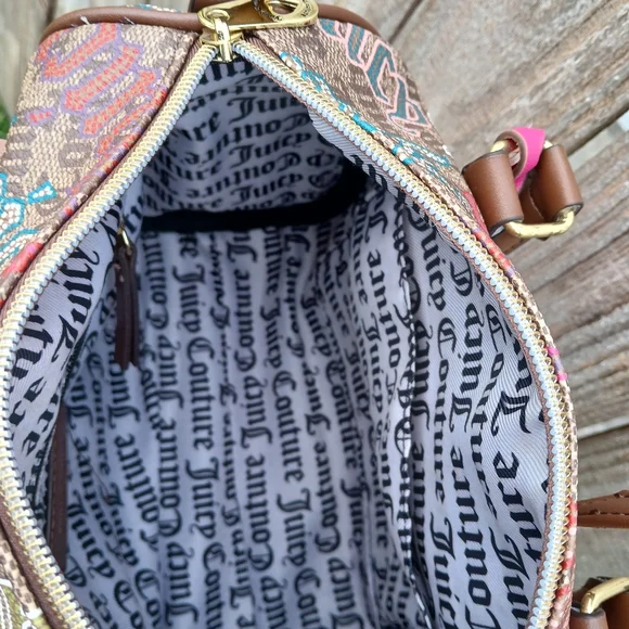 Juicy Couture Multicolor Logo Satchel Bag - Picture 7 of 7